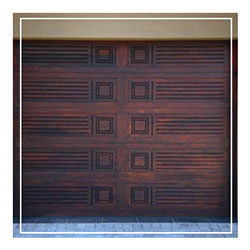 Single Bali Plain Wooden Garage Door